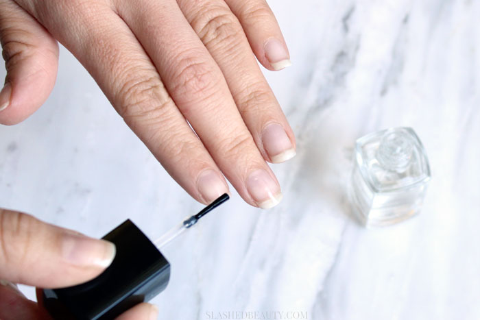 Find out why you should wear a base coat, plus some affordable options that will make a big difference in your manicure! | Slashed Beauty