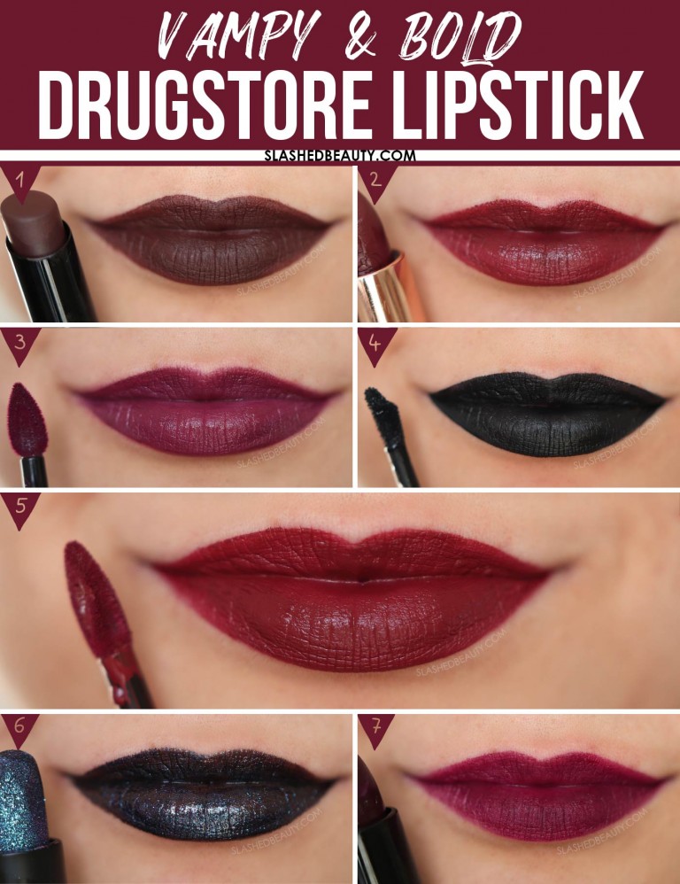 7 Vampy & Bold Drugstore Lipsticks for Fall
