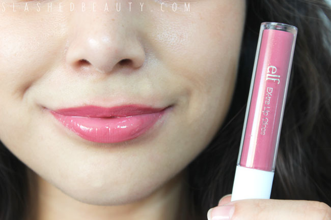 Review & Swatches: e.l.f. EX-tra Lip Glosses | Slashed Beauty