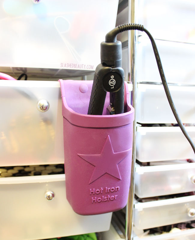 Hot Iron Holster: No Counter Space? No Problem! | Slashed Beauty