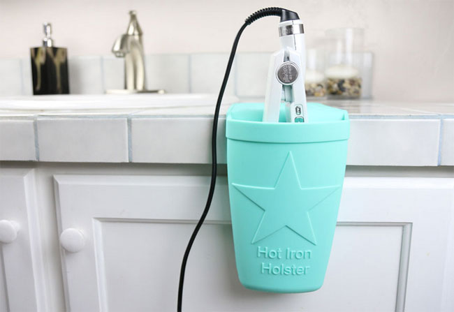 Hot Iron Holster: No Counter Space? No Problem! | Slashed Beauty