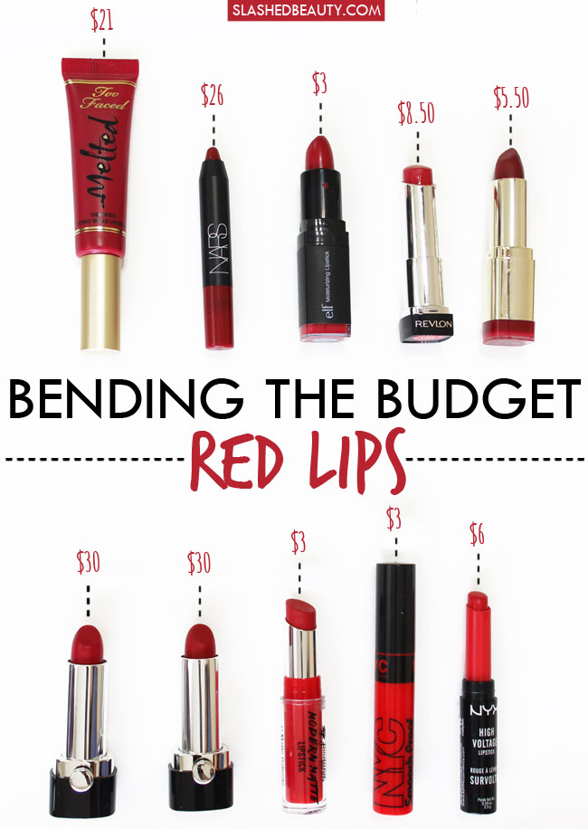 Bending the Budget: Red Lipstick | Slashed Beauty
