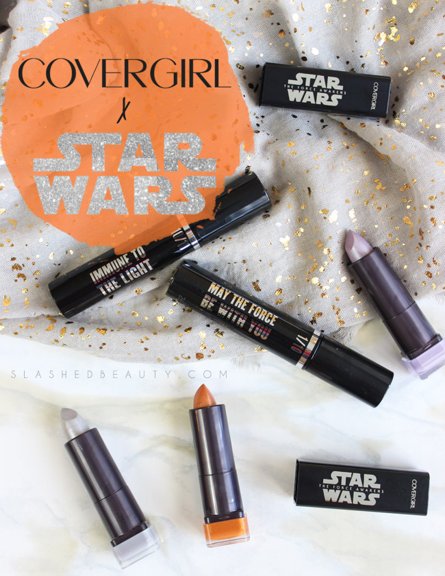 CoverGirl Star Wars Lipstick Swatches + Mascara Review | Slashed Beauty