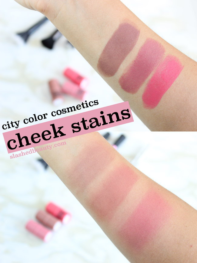 REVIEW: City Color Cosmetics Cheek Stains | Slashed Beauty
