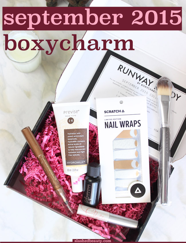 September 2015 Boxycharm - See what's inside, click through for the full review! | Slashed Beauty