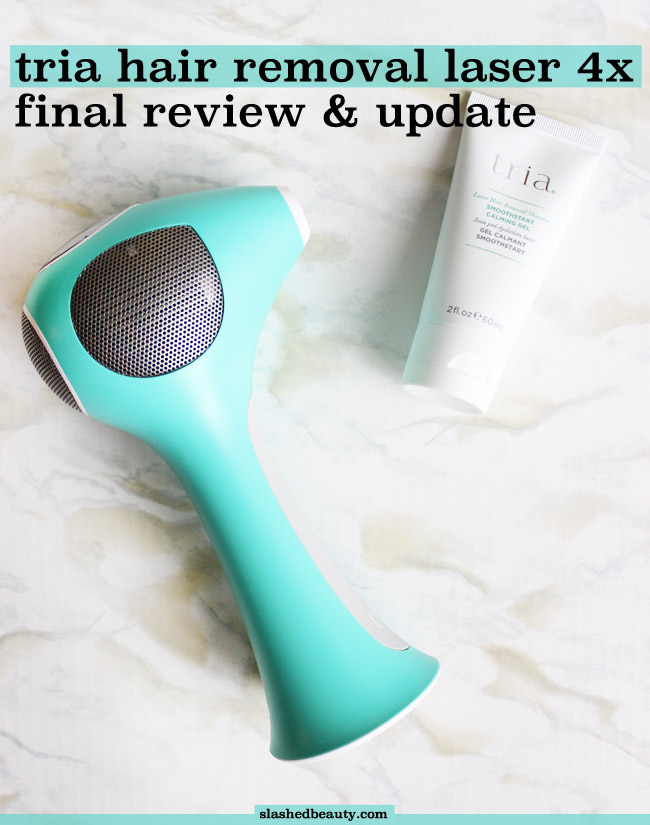 See what my final thoughts are on the Tria Hair Removal Laser 4x after three months of regular treatments | Slashed Beauty