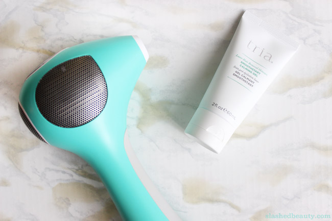 See what my final thoughts are on the Tria Hair Removal Laser 4x after three months of regular treatments | Slashed Beauty