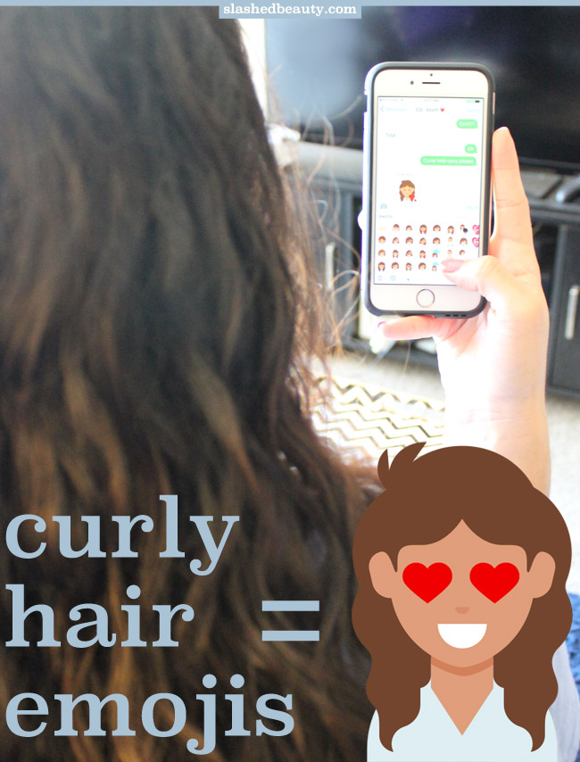 Curly girls rejoice! There are now curly hair emojis thanks to Dove Hair that you can use in text messages, emails and more. Click through to find out how to download them onto your phone.
