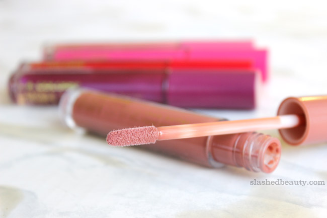 Can you believe this dollar store brand delivers such beautiful lipglosses? Click through for swatches of five of the new L.A. Colors High Shine Shea Butter Lipgloss shades.
