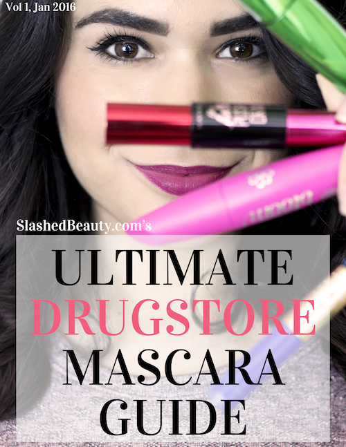 See what 40+ drugstore mascaras look like side-by-side in the Ultimate Drugstore Mascara Guide, Volume 1.