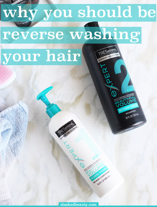Reverse Washing is when you use conditioner BEFORE shampoo! Find out why you should try it in this post.