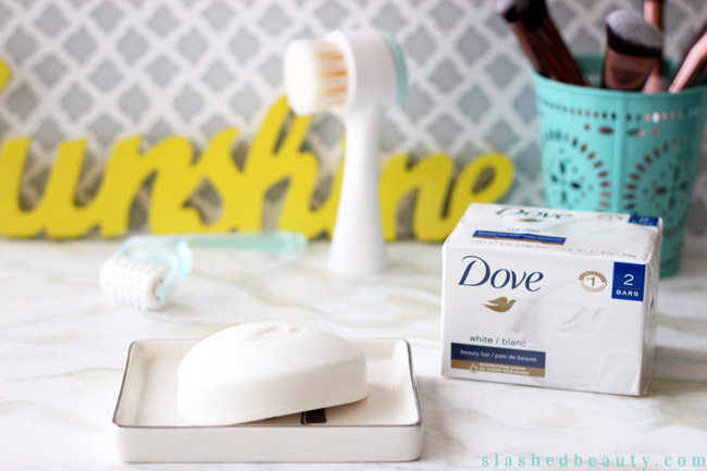 Go back to basics with the Dove White Beauty Bar to refresh your skin care regimen. Visit the post to learn about the power packed into this classic bar cleanser. | Slashed Beauty