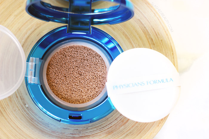 The Physicians Formula Cushion Foundation might be your new favorite lightweight foundation... or not. Read the post to find out if it would work for you! | Slashed Beauty