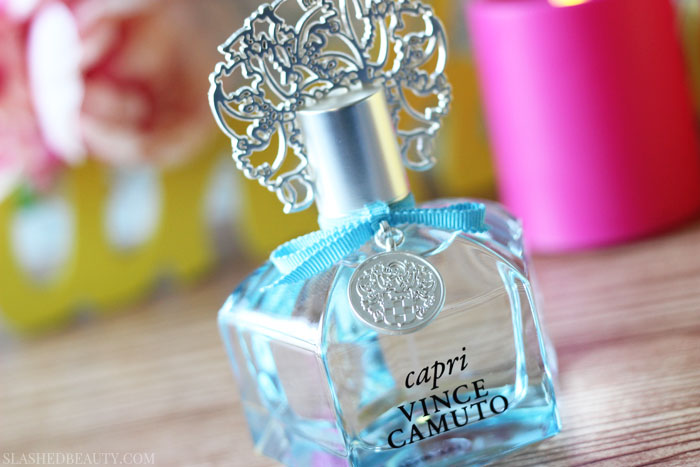 Check out these three spring fragrances to find one that fits your mood this season, featuring Vince Camuto Capri! | Slashed Beauty