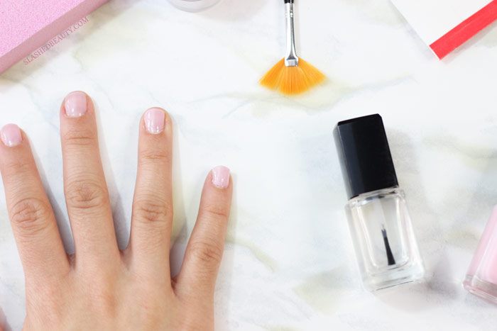 This is by far the easiest way to fix a broken nail without having to cut it or go to the salon! See the full tutorial. | Slashed Beauty