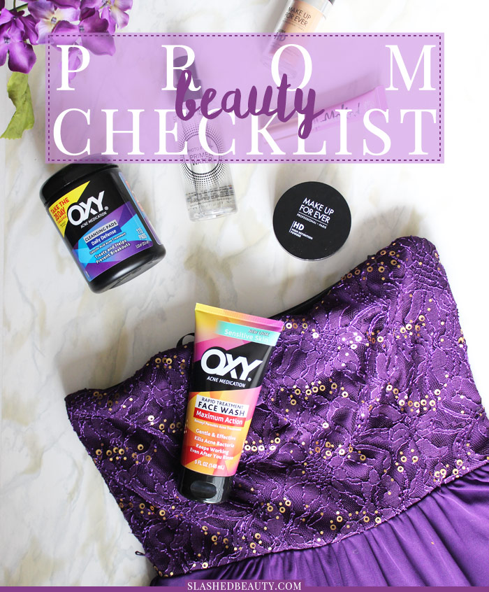 It's prom season! Make sure you've got everything covered with this Prom Beauty Checklist, plus download the free printable to prepare for prom the organized way! | Slashed Beauty