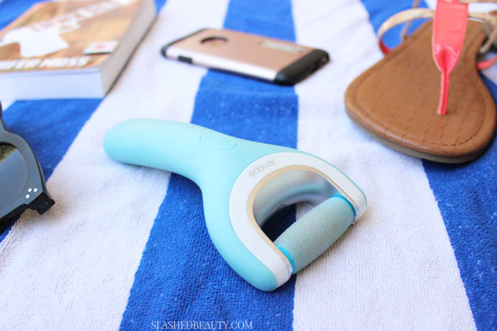 Just got my feet sandal-ready for summer! Check out my routine to make them as pretty as my sandals. | Slashed Beauty