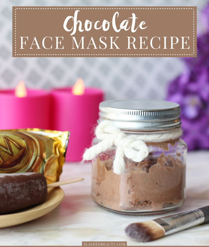 Indulge yourself and treat your skin to this chocolate face mask that soothes and softens skin. Get the recipe here! | Slashed Beauty