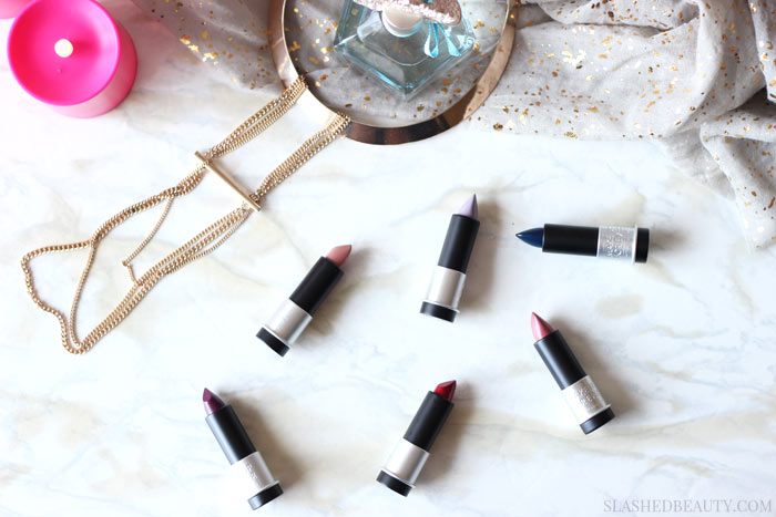 Ready for your next splurge? The Make Up For Ever Artist Rouge Lipsticks will only set you back  and it will probably be the best lipstick you've ever had. Find out why & see swatches by clicking through! | Slashed Beauty