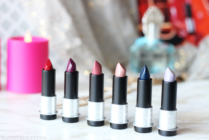 Ready for your next splurge? The Make Up For Ever Artist Rouge Lipsticks will only set you back $22 and it will probably be the best lipstick you've ever had. Find out why & see swatches by clicking through! | Slashed Beauty
