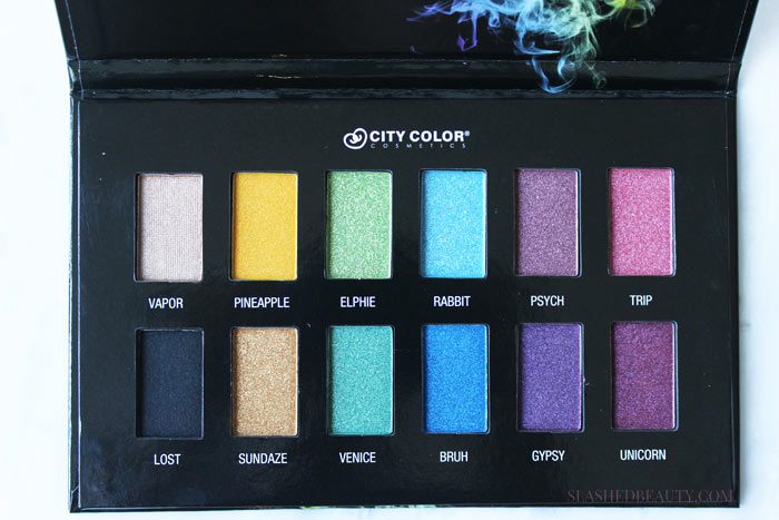 Check out the brand new City Color Cosmetics Hypnotic Palette-- do the shadows look as vibrant on the skin as in the pan? | Slashed Beauty