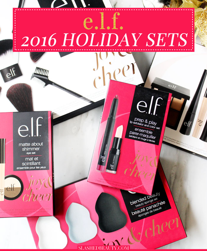 Check out what e.l.f. Holiday Gift Sets have in store this season for easy and affordable beauty gift giving! | Slashed Beauty