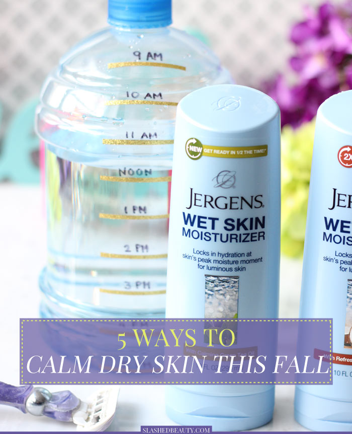 Don't forget that your skin needs extra TLC this season! Learn how to save dry skin with these time-saving tips! | Slashed Beauty