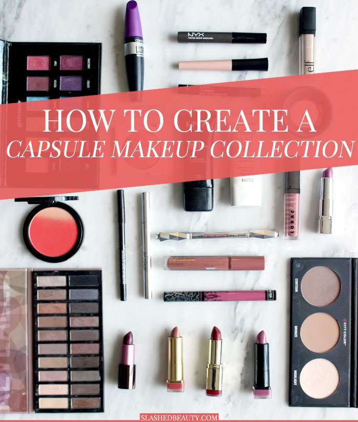 Find out how you can streamline your beauty routine with a capsule makeup collection and simplify your life! | Slashed Beauty