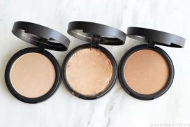Check out the brand new e.l.f. HD Shimmer Highlighting Powder, which is an online exclusive. See swatches of all three shades and read the review!