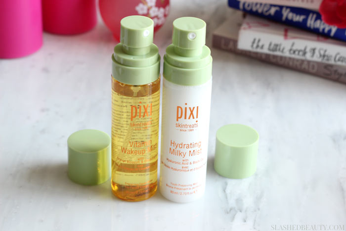 Find out why multi-misting is a perfect skin care hack for Spring & Summer, and my favorite face mists from Pixi to do it with! | Slashed Beauty