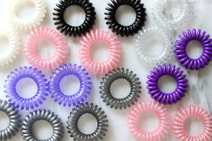 Discover the hair ties I swear by: Milk & Sass Sugar Twists. Find out what makes these stretchy coils the best hair ties for thick hair. | Slashed Beauty