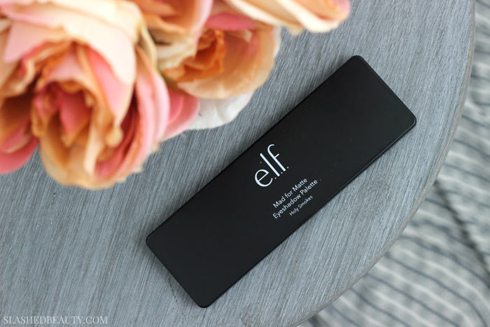 The brand new e.l.f. Mad for Matte Holy Smokes Palette is all about that sultry smoky eye, but you get some neutral versatility as well! Read the review & see swatches. | Slashed Beauty