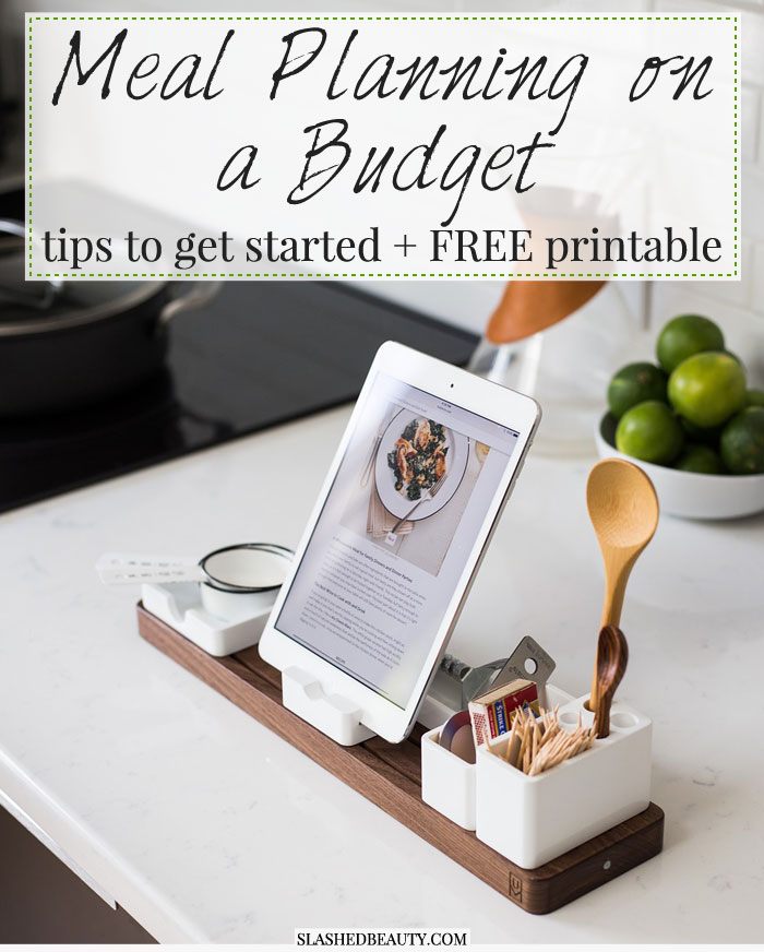 Discover the power of healthy meal planning to stick to your health goals and budget. Here are my favorite tips, plus a free meal planning menu printable! | Slashed Beauty