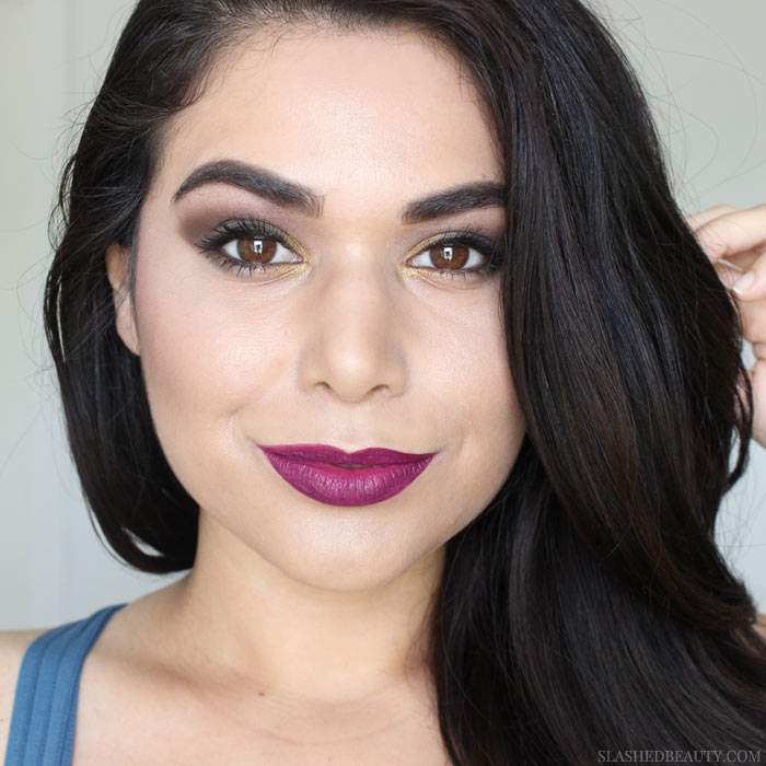 Check out the step-by-step fall makeup tutorial to recreate this smoky jewel tone look. Spoiler: I used all budget-friendly products! | Slashed Beauty
