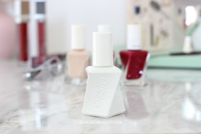 Does the Essie Gel Couture polish live up to its long-lasting claims? Read the full review and see swatches of three gorgeous shades. | Slashed Beauty
