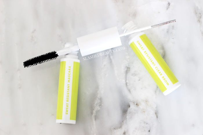 SWEAT RESISTANT MASCARA & BROW DUO - Discover the new e.l.f. ACTIVE collection-- skin care and makeup for the gym and workouts that's lightweight and sweat resistant! | Slashed Beauty