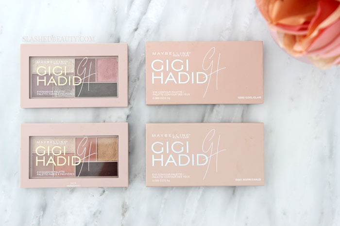 Take a closer look at the brand new Maybelline x Gigi Hadid eyeshadow palettes. Which coast are you? See swatches. | Slashed Beauty