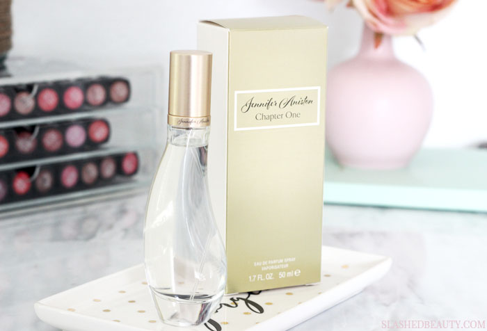 See why you need to grab the new Jennifer Aniston perfume, Chapter One for year round! | Slashed Beauty