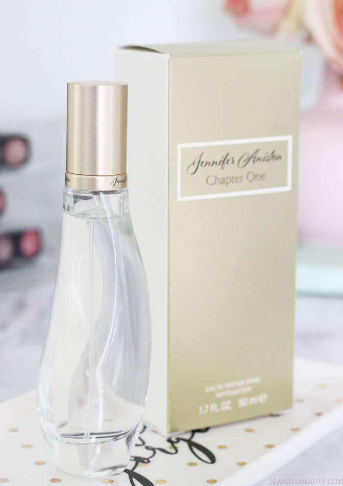 See why you need to grab the new Jennifer Aniston perfume, Chapter One for year round! | Slashed Beauty
