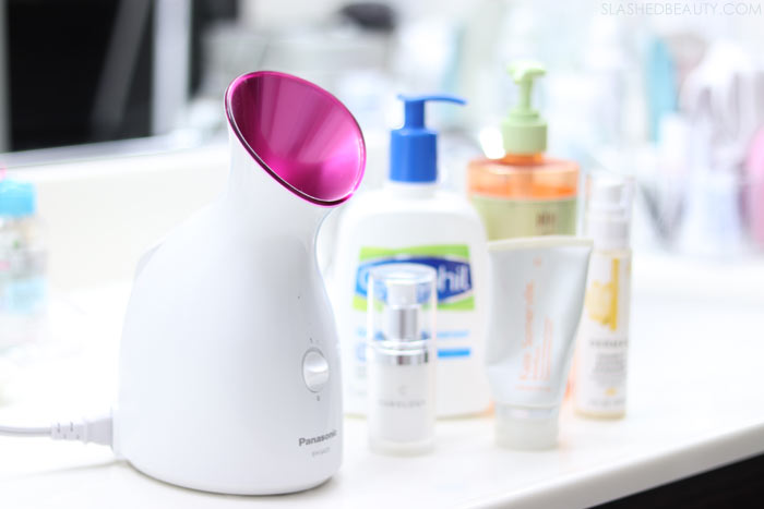 Learn how to use a facial steamer in your DIY facial skin care routine for the best results. | Slashed Beauty