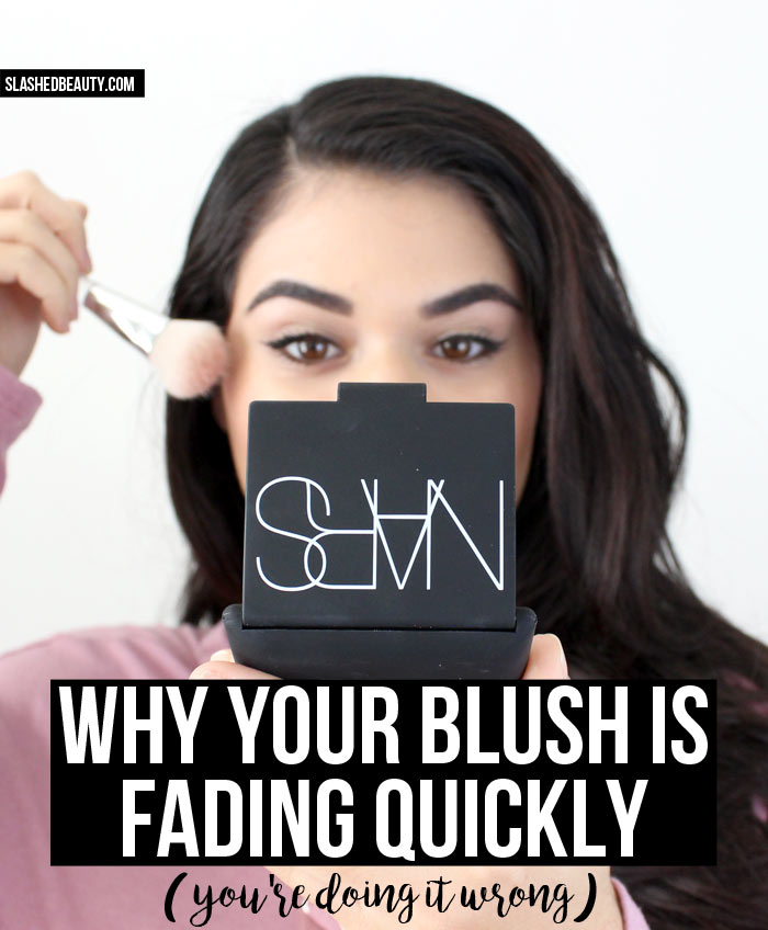 Why does your blush fade too quickly? Probably because you're not applying it correctly! Check out this tip I learend from a NARS senior artist. | Slashed Beauty