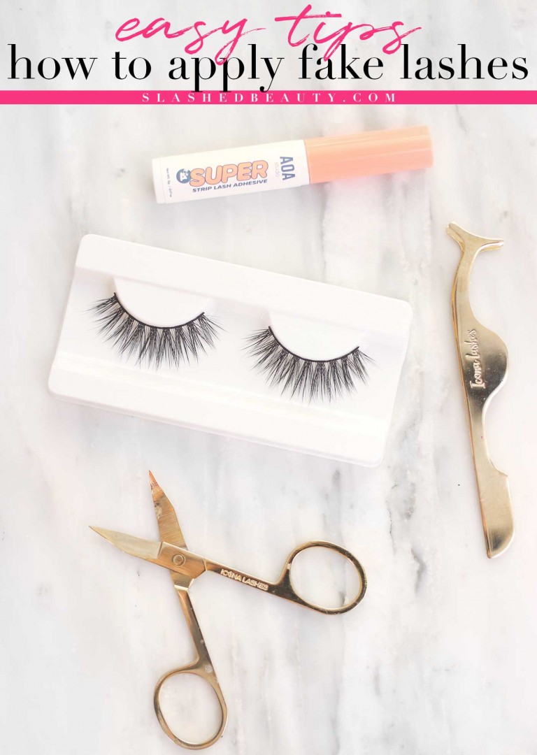 How to Apply Fake Lashes for Beginners