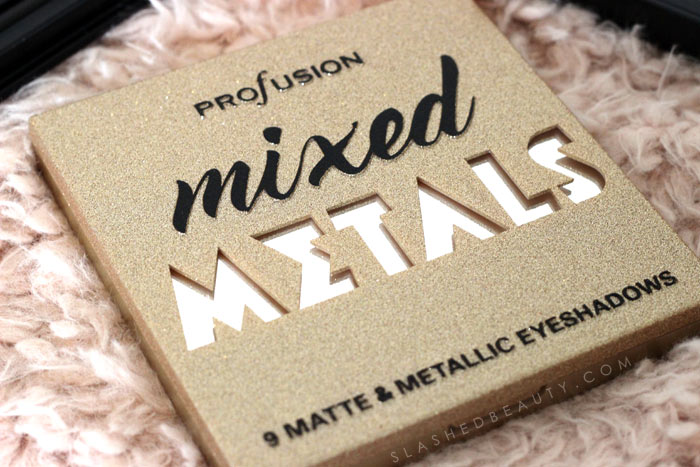 Mixed Metals Palette / Drugstore Metallic Eyeshadow: Discover new drugstore makeup: Profusion Cosmetics! Check out these reviews & swatches of the must-have palettes. | Slashed Beauty