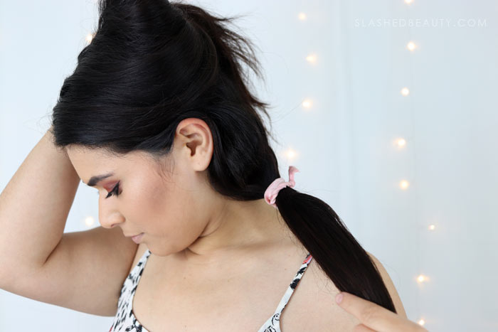 Check out this easy festival hair style: a half up crown braid that's perfect for second day hair. See the step-by-step festival hair tutorial! | Slashed Beauty