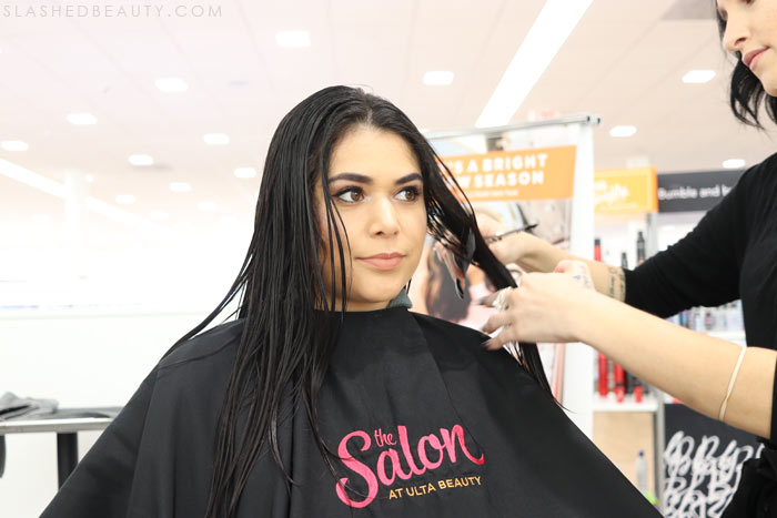 The Salon at Ulta Beauty Review: Is The Salon at Ulta Beauty good? See before & after photos of my haircut and treatment. | Slashed Beauty