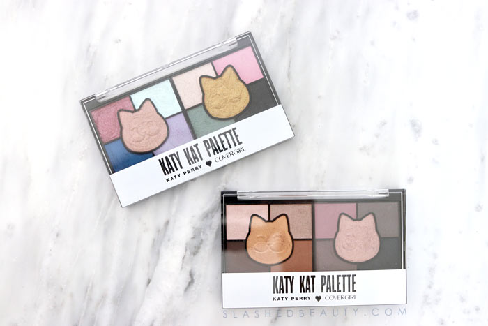 Check out the newest products from the Katy Perry x COVERGIRL collaboration-- the Katy Kat Palettes. See swatches! | Slashed Beauty