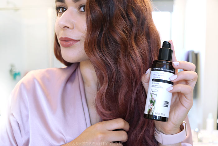 How I've changed my summer hair care routine for color treated hair. I discovered this affordable shampoo and conditioner from ApotheCARE Essentials at CVS that gives me salon hair on a budget. | Slashed Beauty