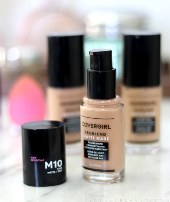 See a full wear test and review of the new Covergirl TruBlend Matte Made Foundation. What's the coverage and how long does it last? | Slashed Beauty