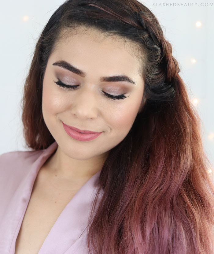 Drugstore Bridesmaid Spring Makeup Tutorial: here's a classic neutral spring look for weddings that will look great in photos! | Slashed Beauty