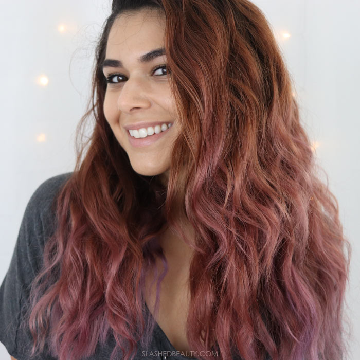 Check out these two easy ways to get heatless waves with overnight or day-to-night hair looks. | Slashed Beauty